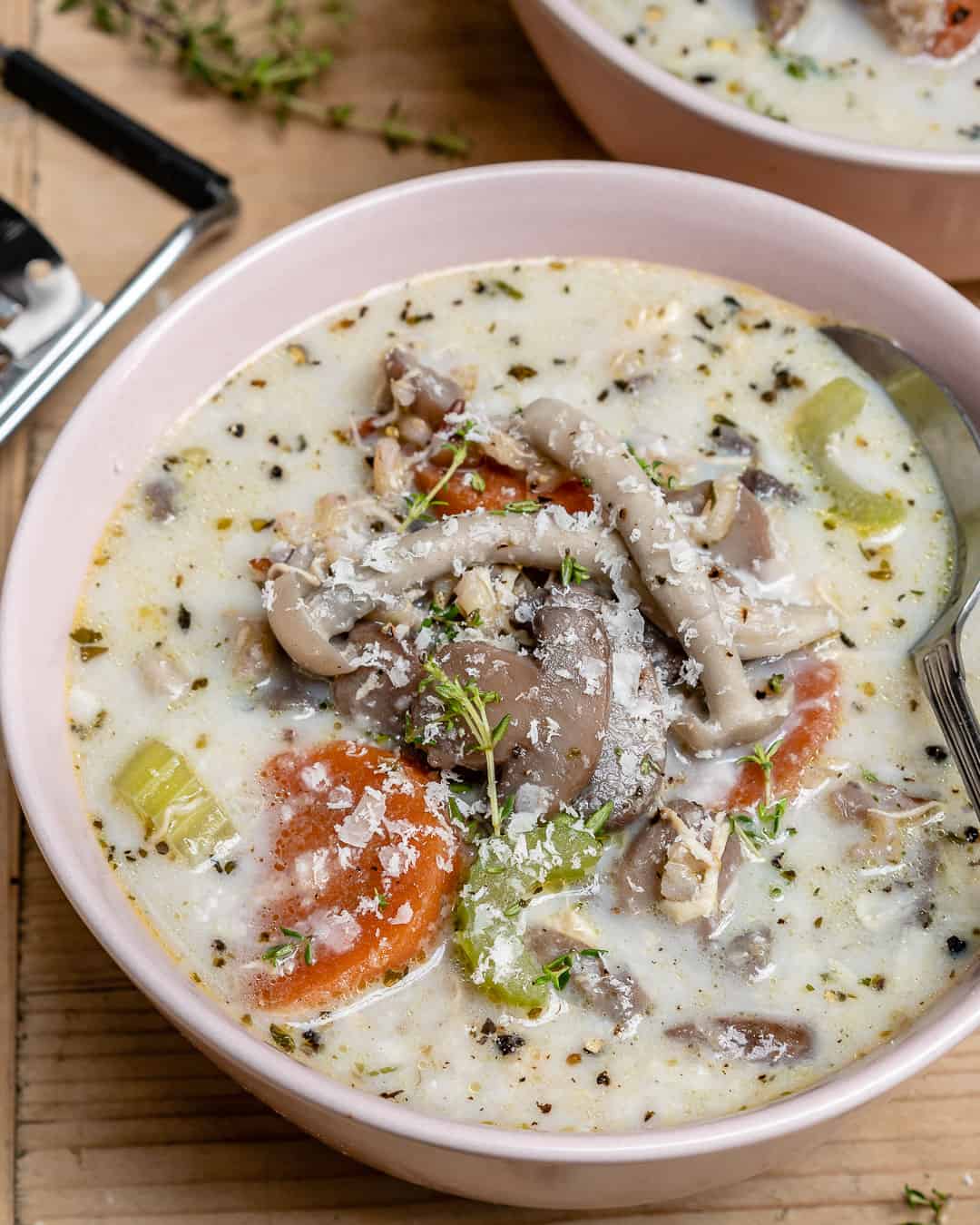 wild rice mushroom soup with chicken