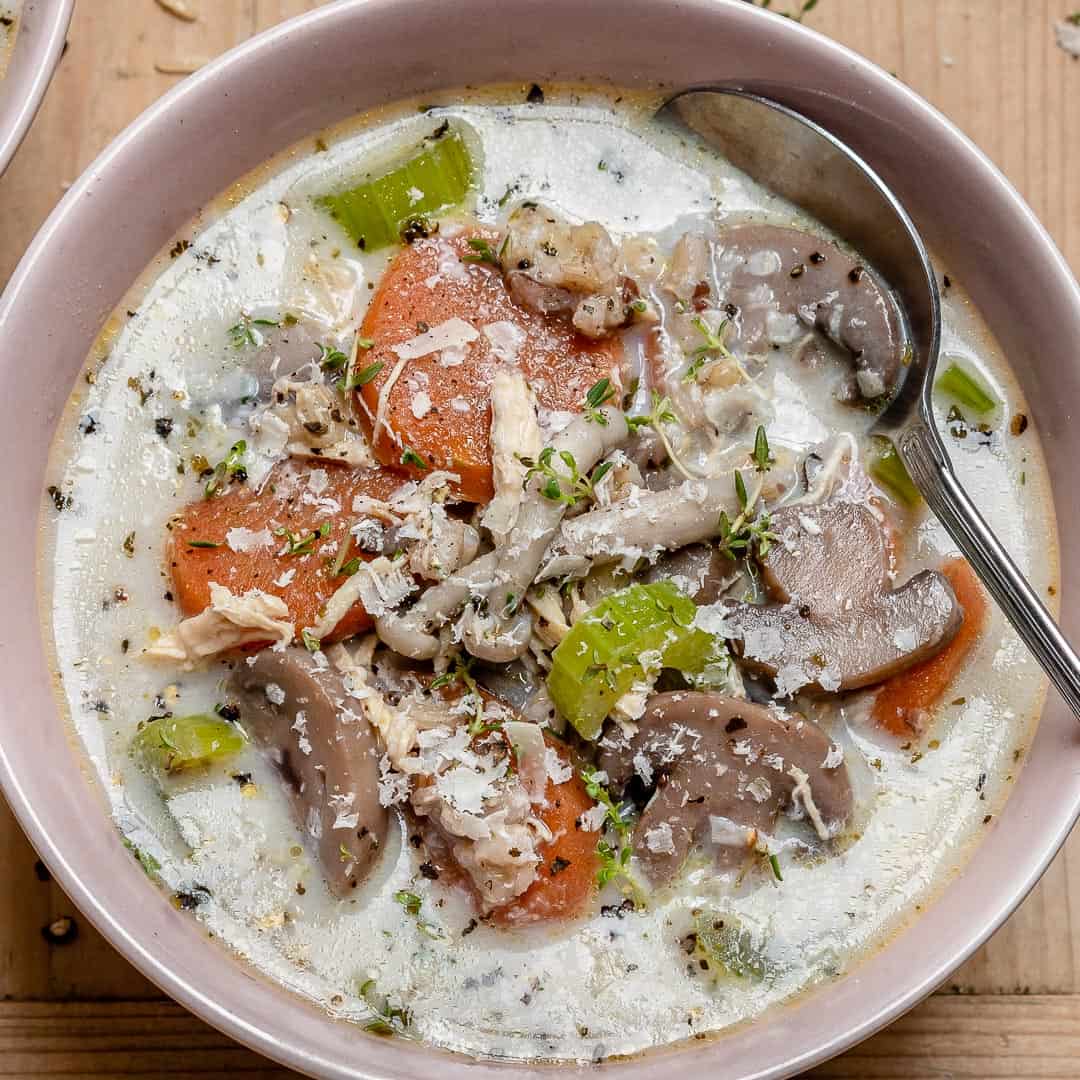 creamy mushroom soup recipe with wild rice