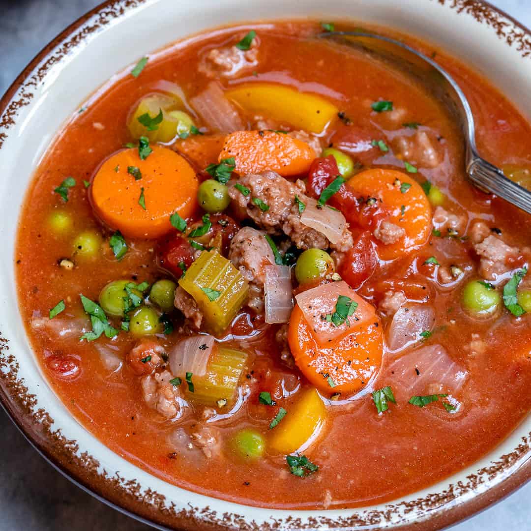 easy healthy hamburger soup recipe