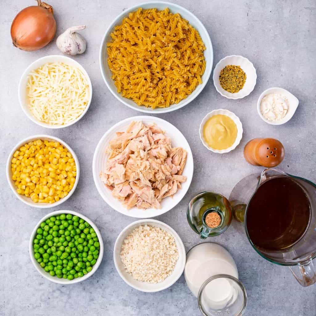ingredients to make tuna casserole 