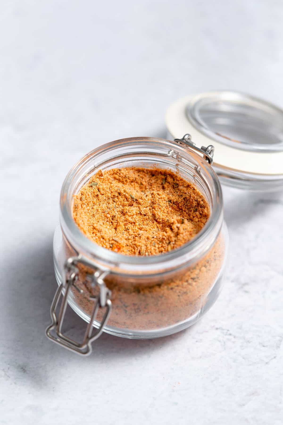 jar filled with Cajun seasoning