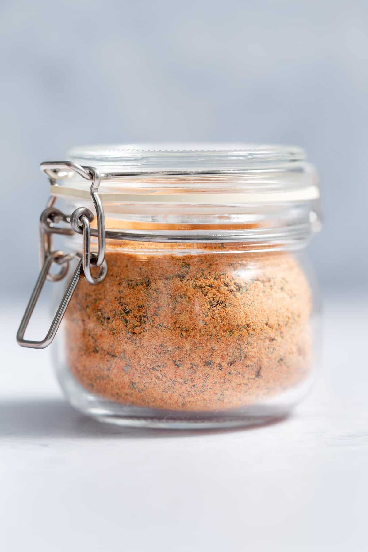 jar filled with Cajun seasoning
