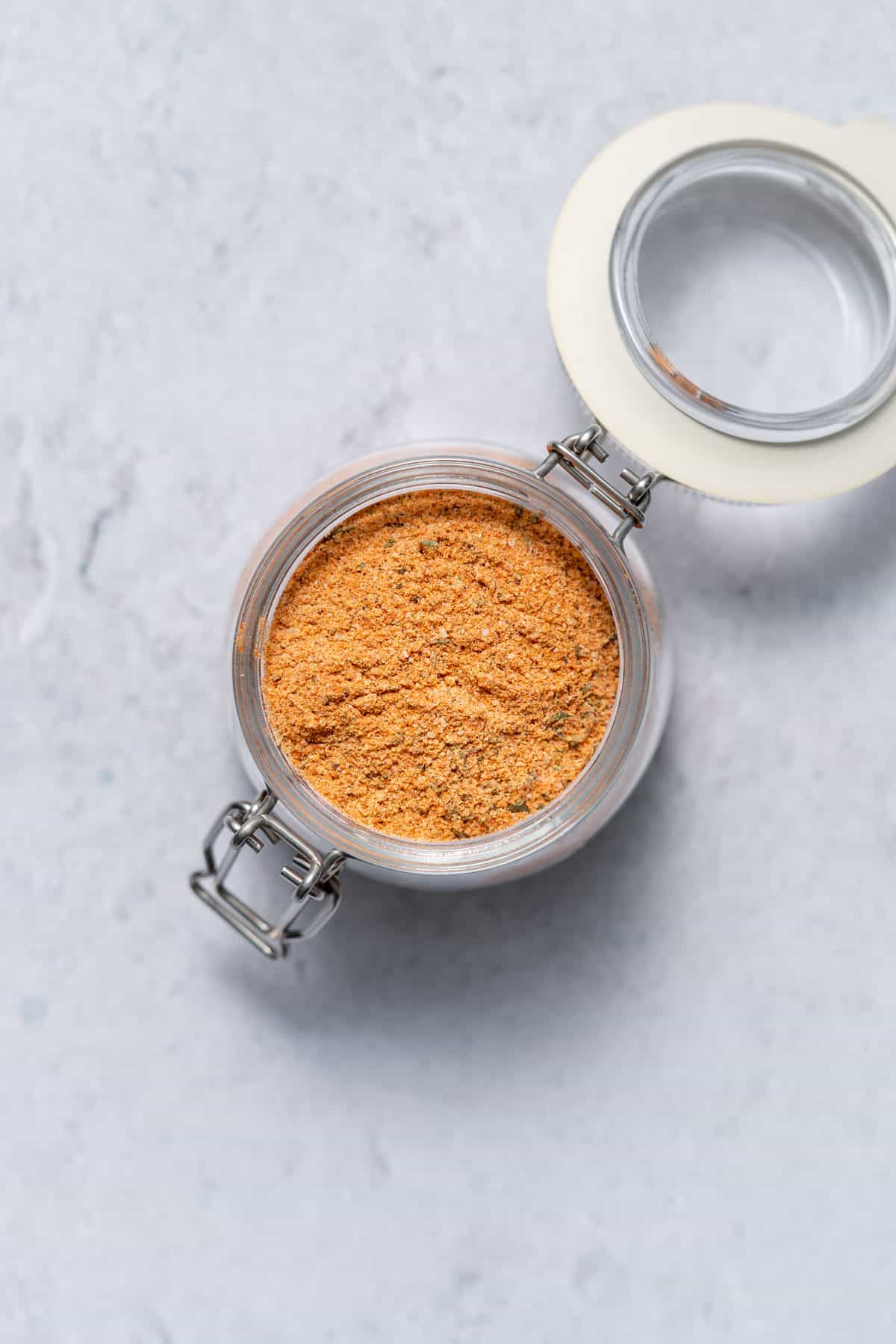 jar filled with Creole spice mix 