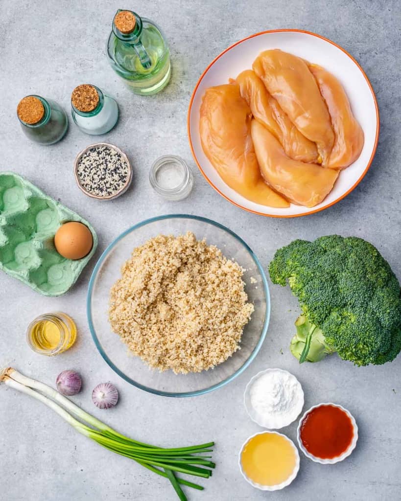 ingredients to make honey garlic chicken
