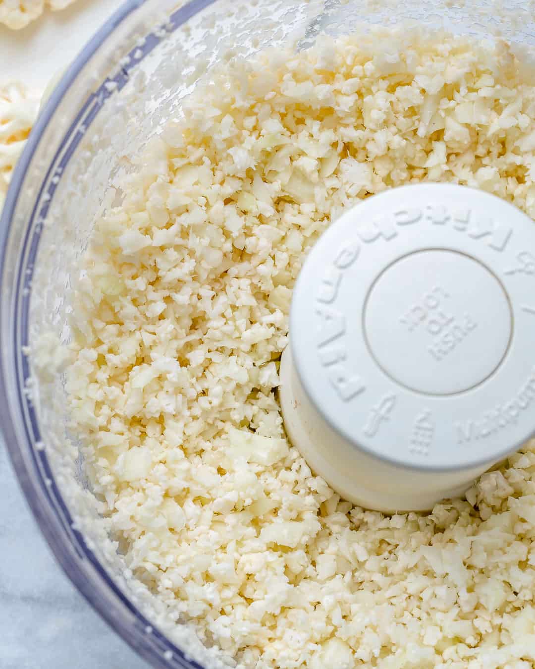 Pulse in food processor until rice texture is created.
