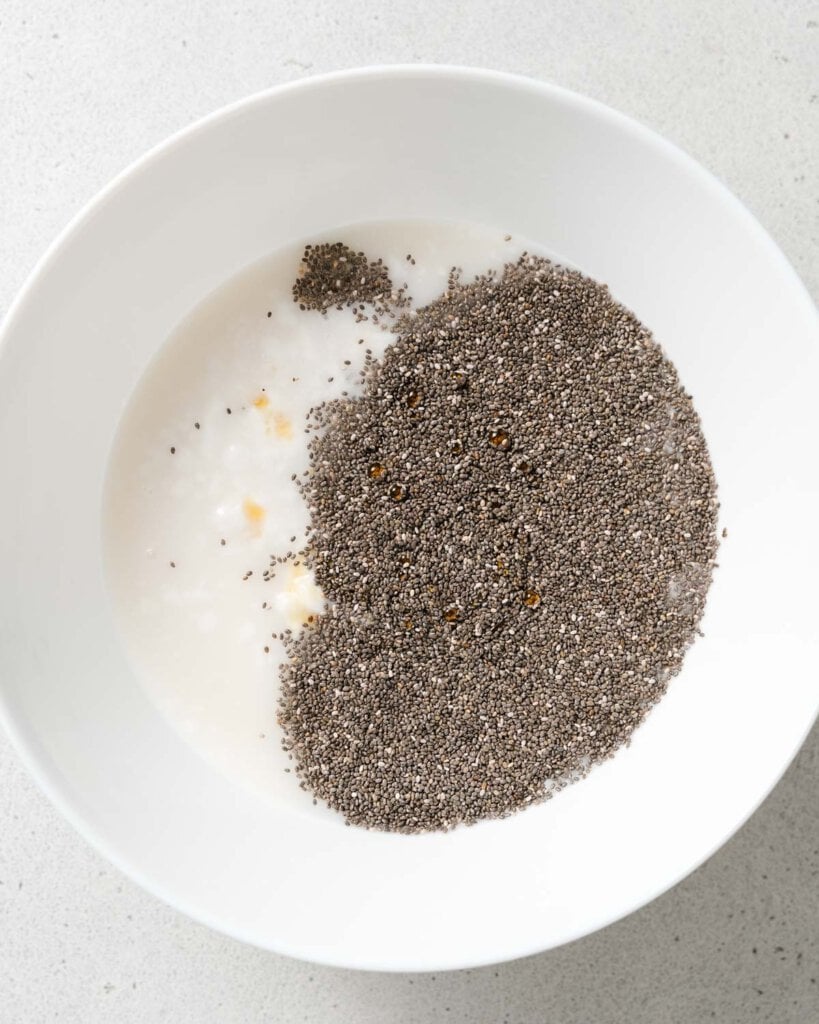 Adding chia seeds to milk and yogurt.